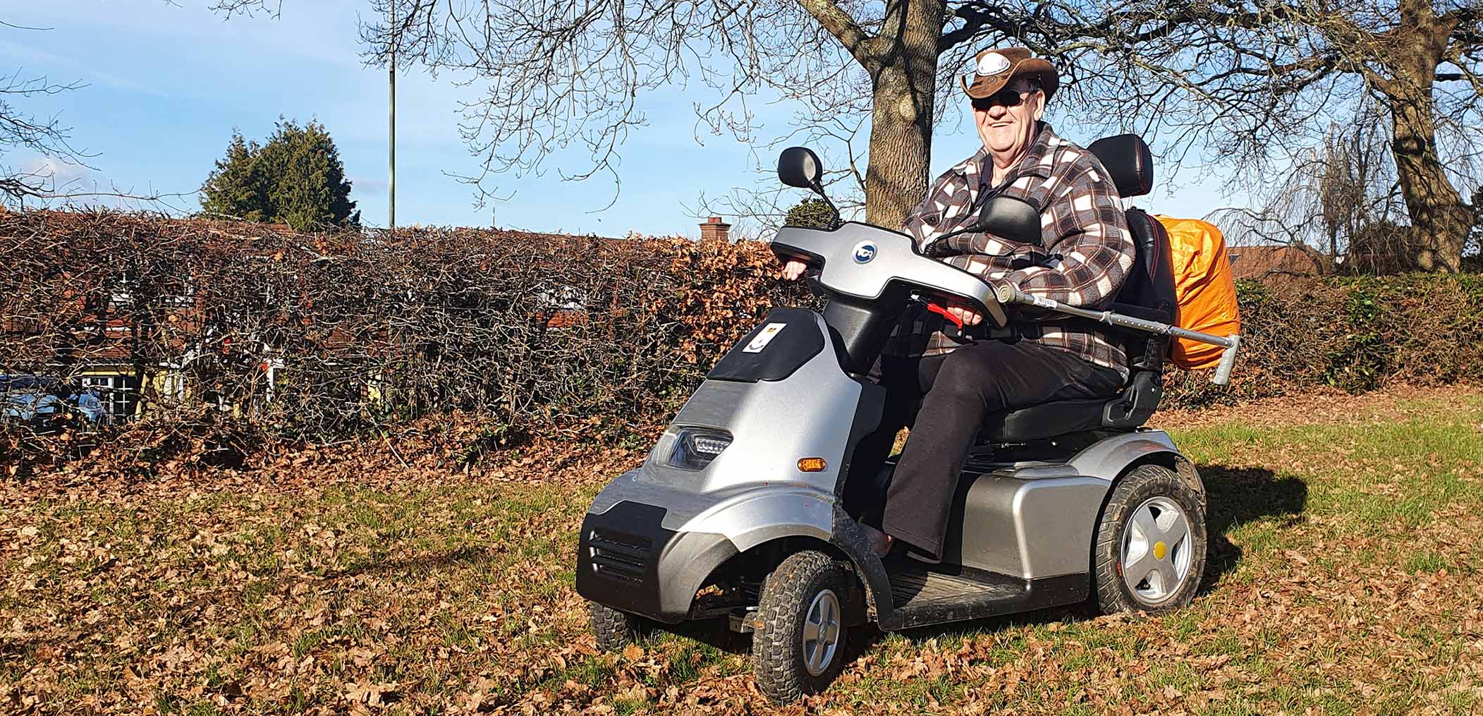 TGA mobility scooter helps disabled army poet find inspiration